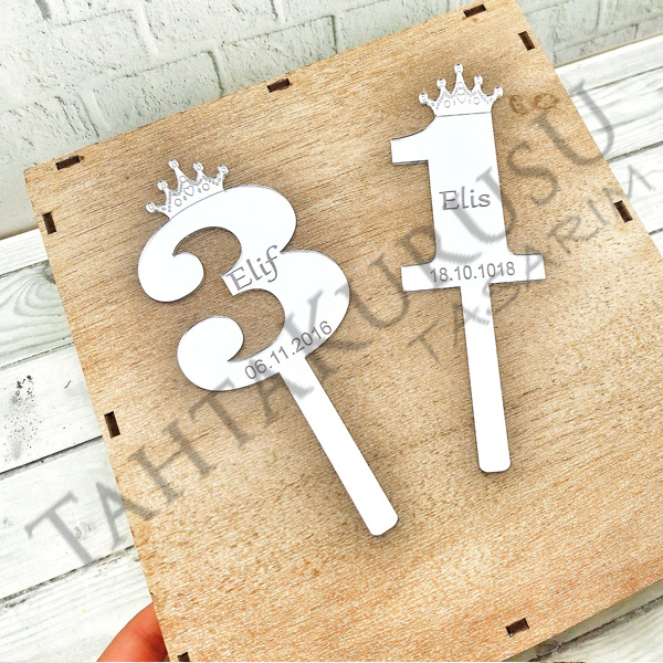 Pleksi ayna taclı sayı